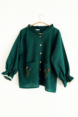 Spring/Summer 2025 - Evelyn Shirt Emerald Green