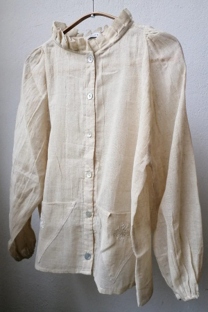 Linen - <Ingrid> Ice Dream Shirt