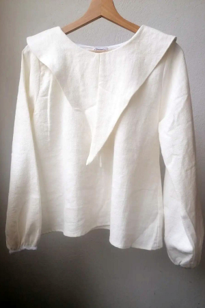 Linen - Snowdrops Blouse