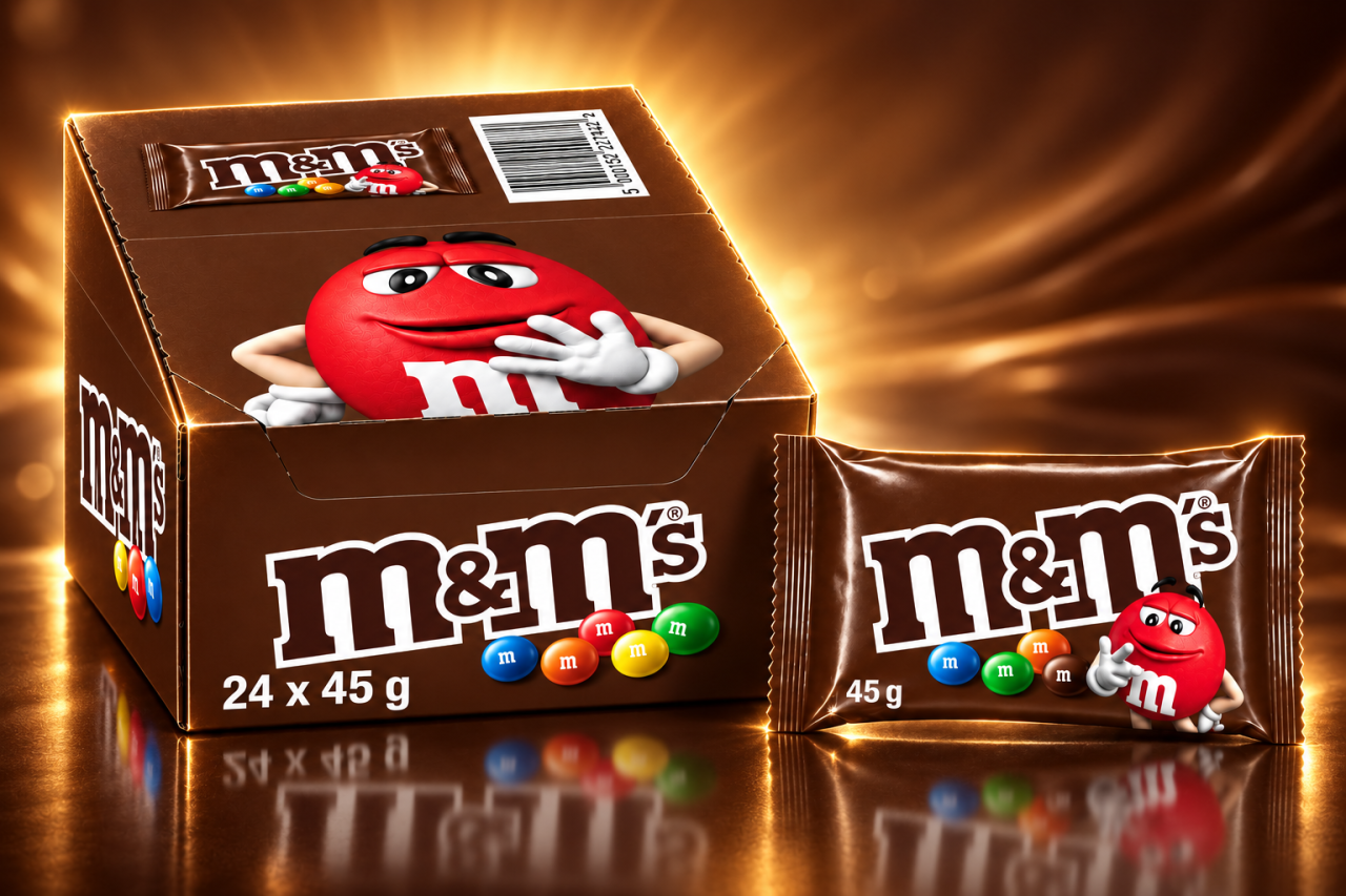 M&M’s Chocolate – Drajeuri din Ciocolată cu Lapte, 24 pungi x 45 g [2]