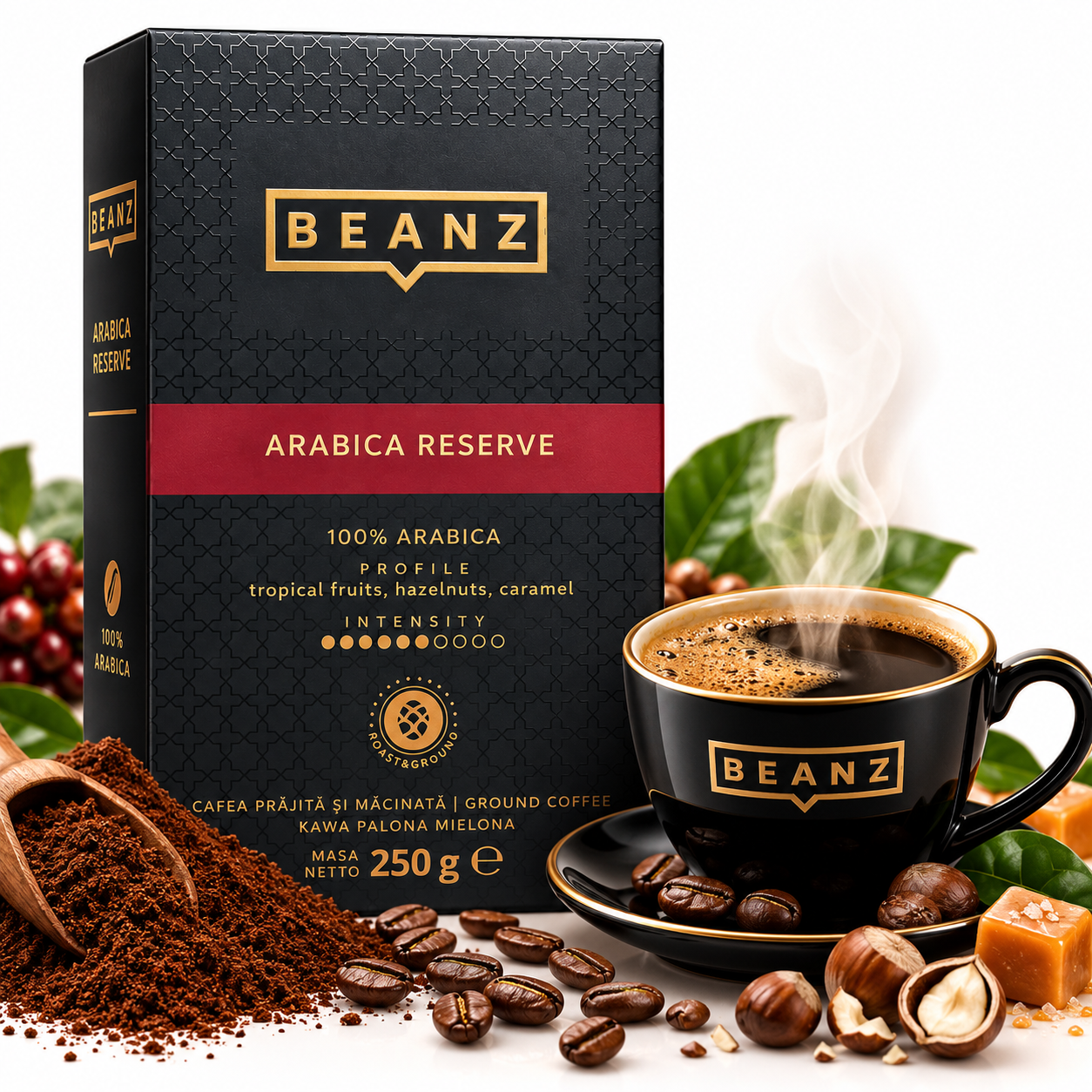 BeanZ Café Arabica Reserve – Cafea Măcinată 100% Arabica, 250 g [2]