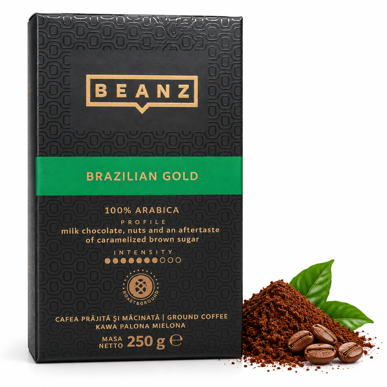 BeanZ Café Brazilian Gold – Cafea Măcinată 100% Arabica, 250 g [2]