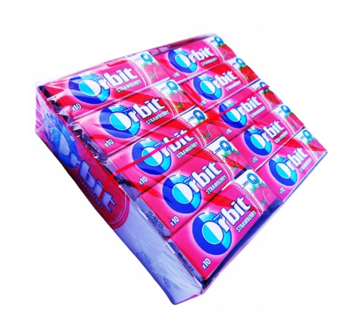 Guma de mestecat Orbit cu arome de Capsuni 30 bucati x 14g [2]