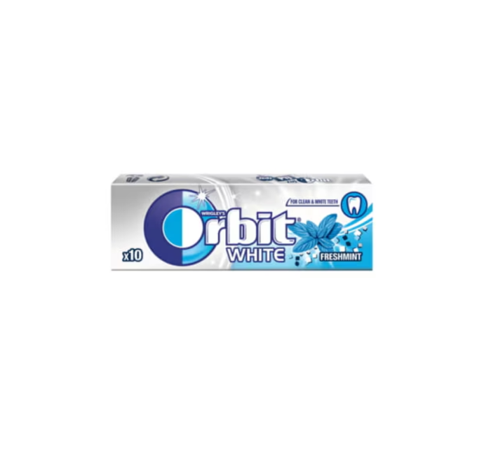 Guma Orbit WHITE Freshmint, 10 Pastile x 30 de pachete [2]