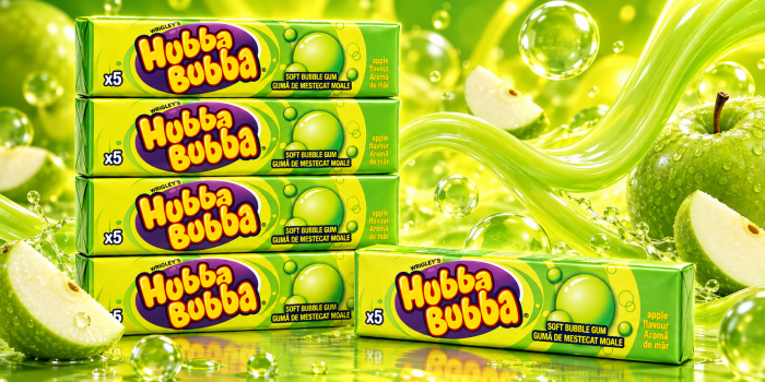 Hubba Bubba Apple – Gumă de Mestecat Moale cu Aromă de Măr, 20 pachete x 35 g [2]