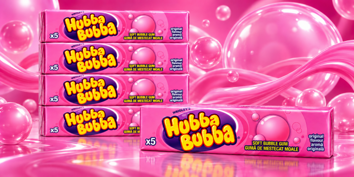 Hubba Bubba Original – Gumă de Mestecat Moale cu Aromă de Fructe, 20 pachete x 35 g [2]