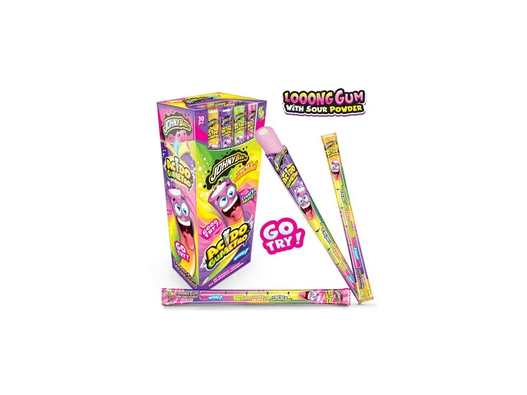 Johny Bee Acido Gumetro - Guma de mestecat cu centru acru tip Pudra, 30 bucati x 22g [2]