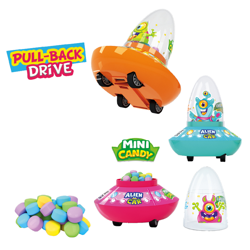 Johny Bee Jucarie cu bomboane,  Alien Car - Mini candy 12 bucati x 8g [2]