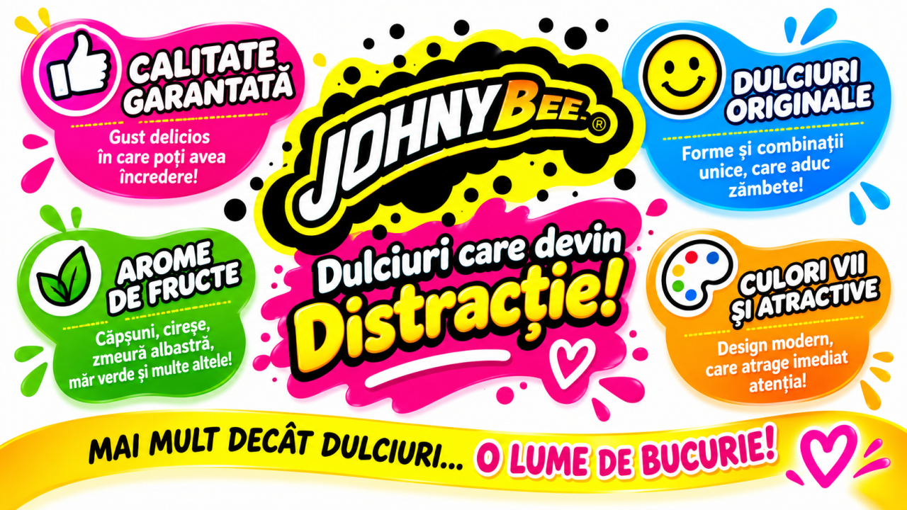 Johny Bee Pop Star Dipper – Acadea cu Pudră Acrișoară și Jucărie Microfon, 12 bucăți x 35 g [3]