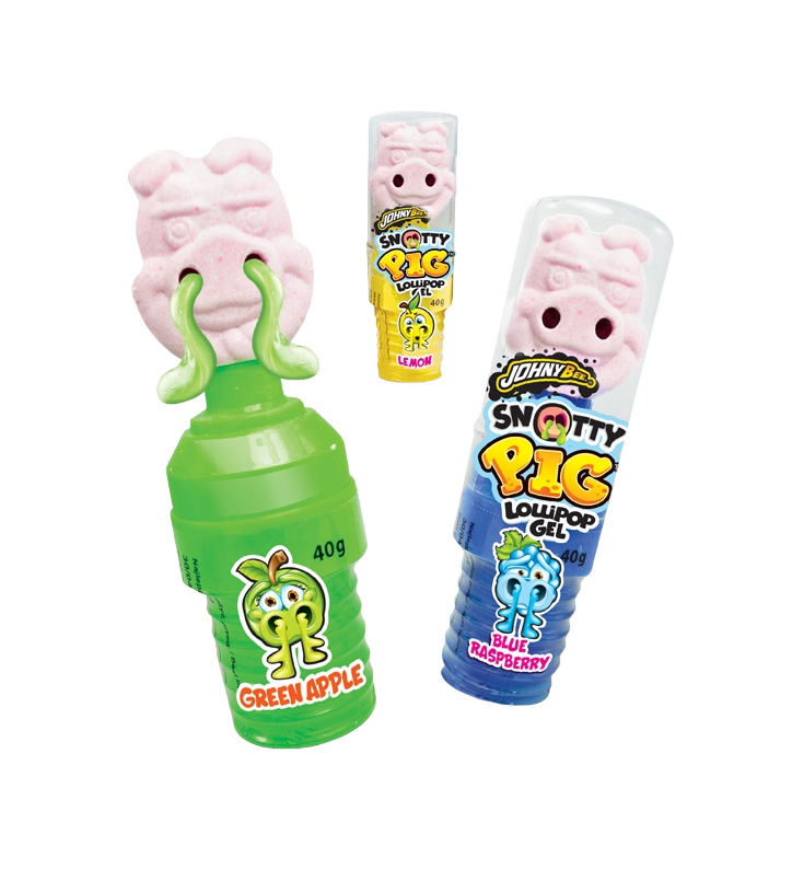 Johny Bee Snotty Pig Lollipop Gel - Jeleu tip Gel diverse arome 24 x 40g [2]