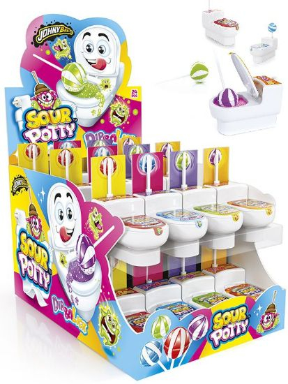 Johny Bee Sour Potty - Acadele cu Praf Acrisor si Jucarie 24 x 19g [2]
