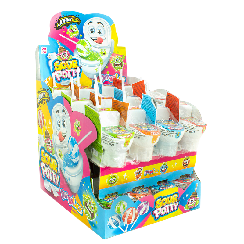 Johny Bee Sour Potty - Acadele cu Praf Acrisor si Jucarie 24 x 19g [1]