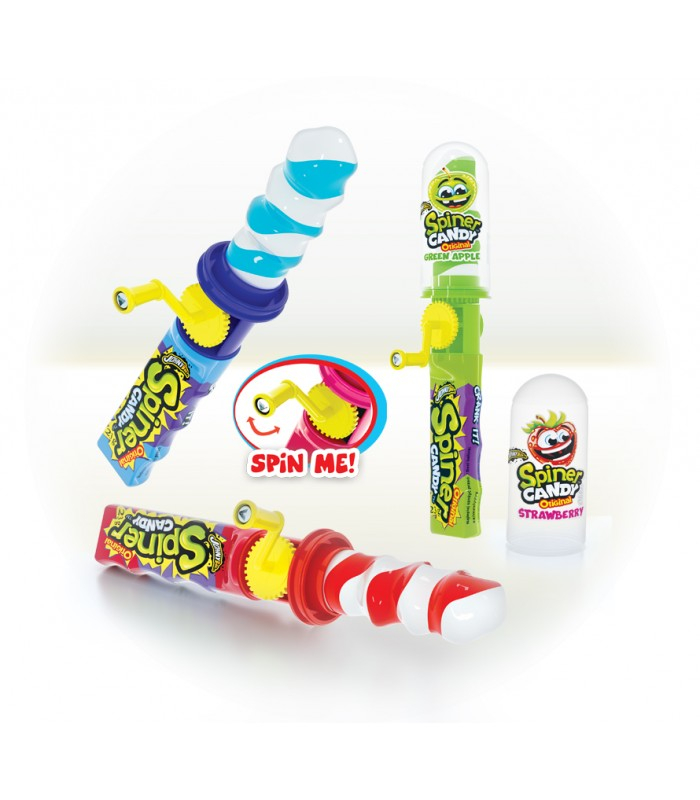 Johny Bee Spiner Candy Lollipop - Acadea Spiner cu jucarie 16 bucati x 23g [3]