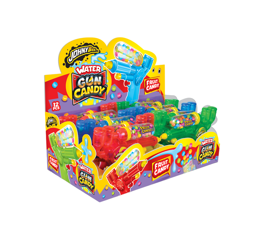 Johny Bee Water Gun Candy - Pistol cu apa si Bomboane 12 x 15g [1]