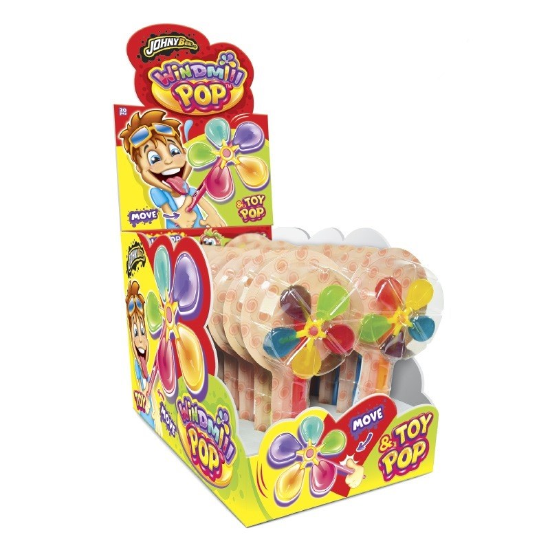 Johny Bee Windmill Pop Move - Jucarie Morisca cu acadele 20 bucati x 24g [1]