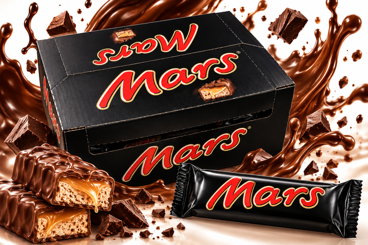 Mars – Baton cu Nuga, Caramel și Ciocolată cu Lapte, 40 pachete x 51 g [2]