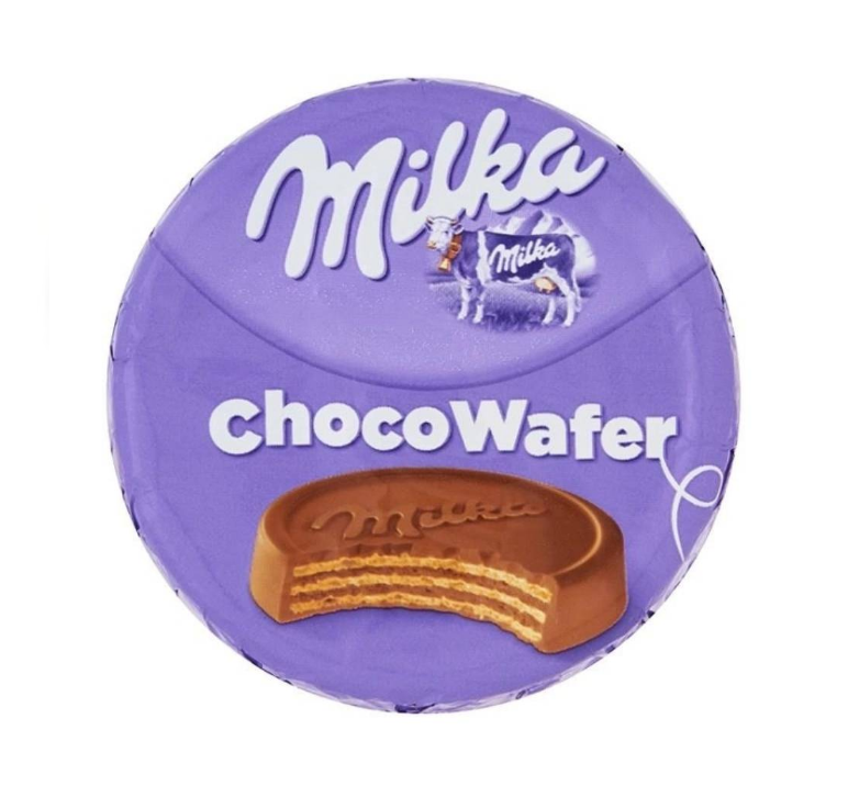 Napolitana Milka cu glazura de Ciocolata, Choco Wafer, 30 de bucati x 30g [2]