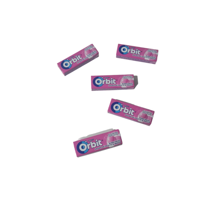 ORBIT Bubblemint - Guma de mestecat cu aroma de fructe si menta, 30 pachete x 14 gr [2]