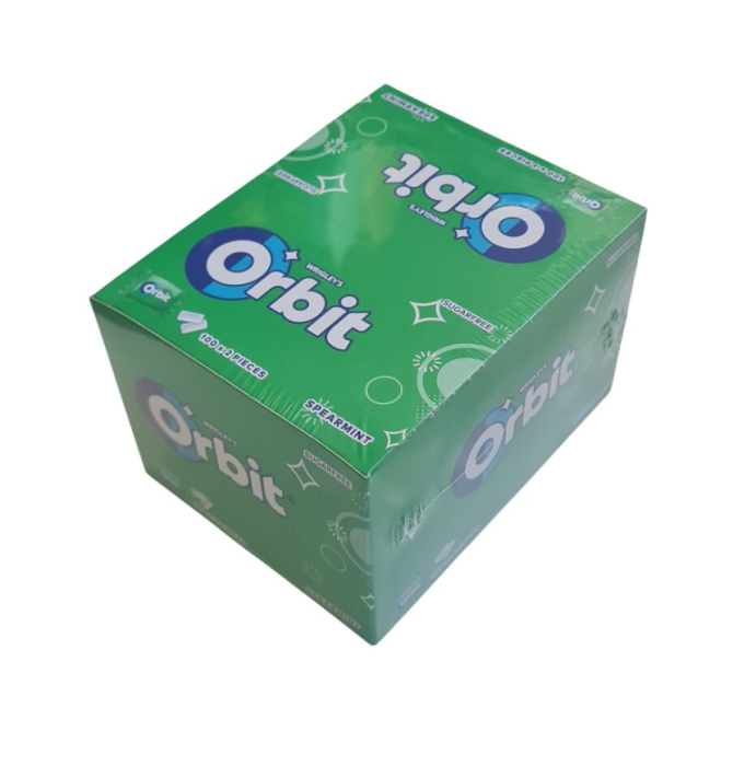 ORBIT Spearmint Duo - Guma de mestecat mentolata, 2 pastile x 100 bucati [3]