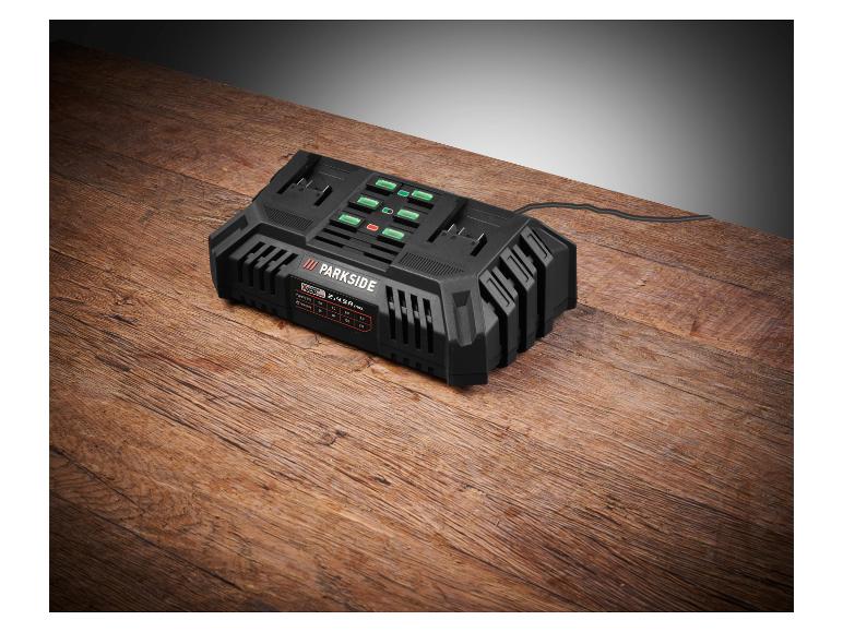 PARKSIDE Încărcător dublu pentru acumulator 20 V / 2 x 4,5 A »PDSLG 20 B1«, fără acumulator [2]