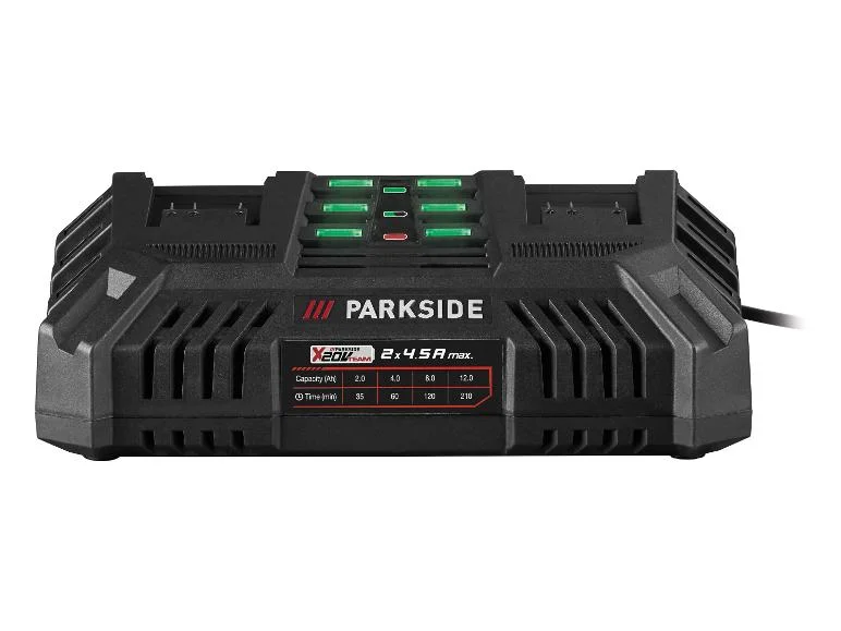 PARKSIDE Încărcător dublu pentru acumulator 20 V / 2 x 4,5 A »PDSLG 20 B1«, fără acumulator [4]
