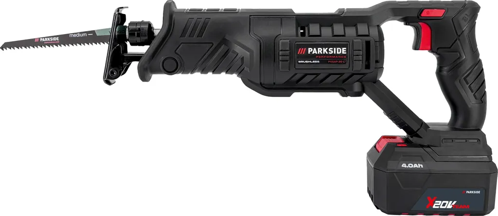 PARKSIDE PERFORMANCE Fierăstrău sabie 20 V PSSAP 20-Li cu acumulator de 4Ah [7]