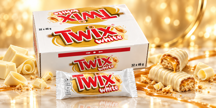 Twix White – Batoane cu Biscuit, Caramel și Ciocolată Albă, 32 pachete x 46 g [2]