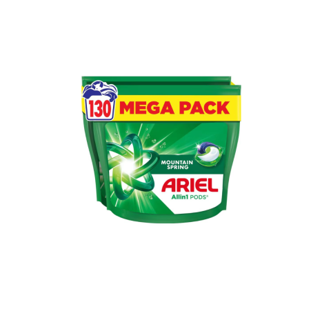 Detergenti - ARIEL Detergent Capsule 130 de spalari, Mountain spring, Dizolvare rapida