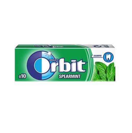 Guma de Mestecat ORBIT Spearmint, 10 Pastile x 30 pachete [1]