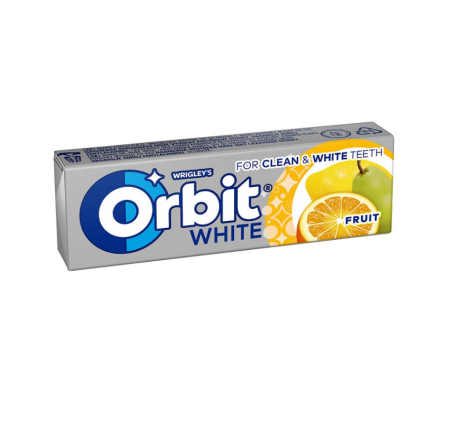 Guma Orbit WHITE cu Aroma de Fructe, 10 Pastile x 30 de pachete [1]