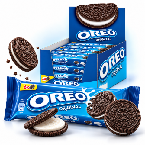 Biscuiti - Oreo Original – Biscuiți cu Cacao și Cremă de Vanilie, 20 pachete x 66 g