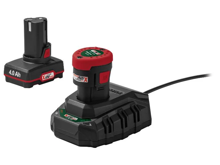 Bricolaj si Scule electrice - PARKSIDE Set de 2 acumulatori 12V de 2 Ah si 4 Ah, impreuna cu incarcator de 12v 2.4 Ah