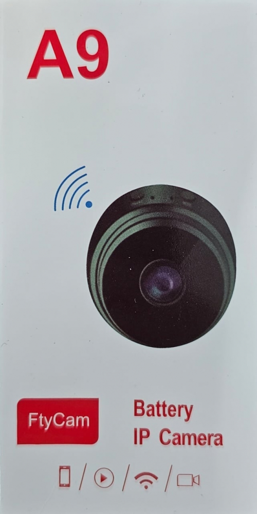 A9 - Camera Spion Wi-Fi, Senzor de miscare, IR, HD, 1080, Negru [2]