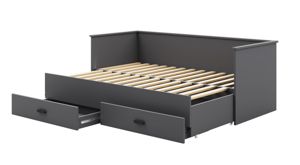 Bed HELIOS 200x160 grey without mattresses [1]