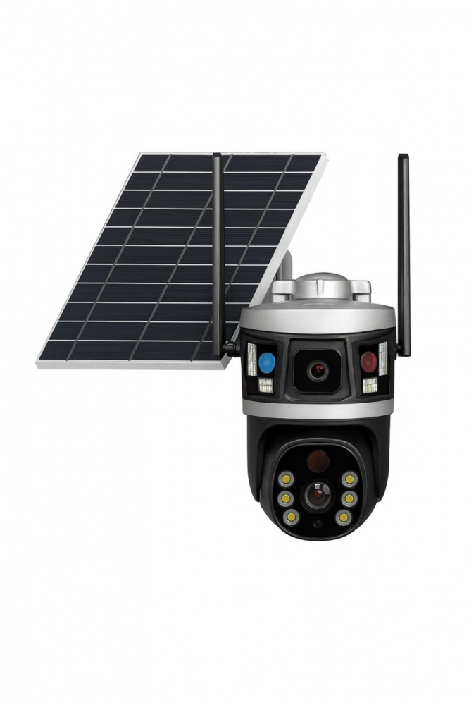 Camera IP 4G/LTE Panou solar, 3MP, PTZ, V380 Pro, Full Color Night Vision, IP66, AI Detectie Umana, Stocare Cloud/SD – engros - Oem M09-4G [1]