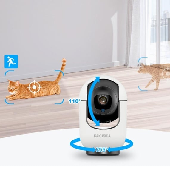 Kaku KSC-1125 - Camera IP Wi-Fi, de interior, Full HD, Nightvision InfraRed, Wi-Fi, Alb [5]
