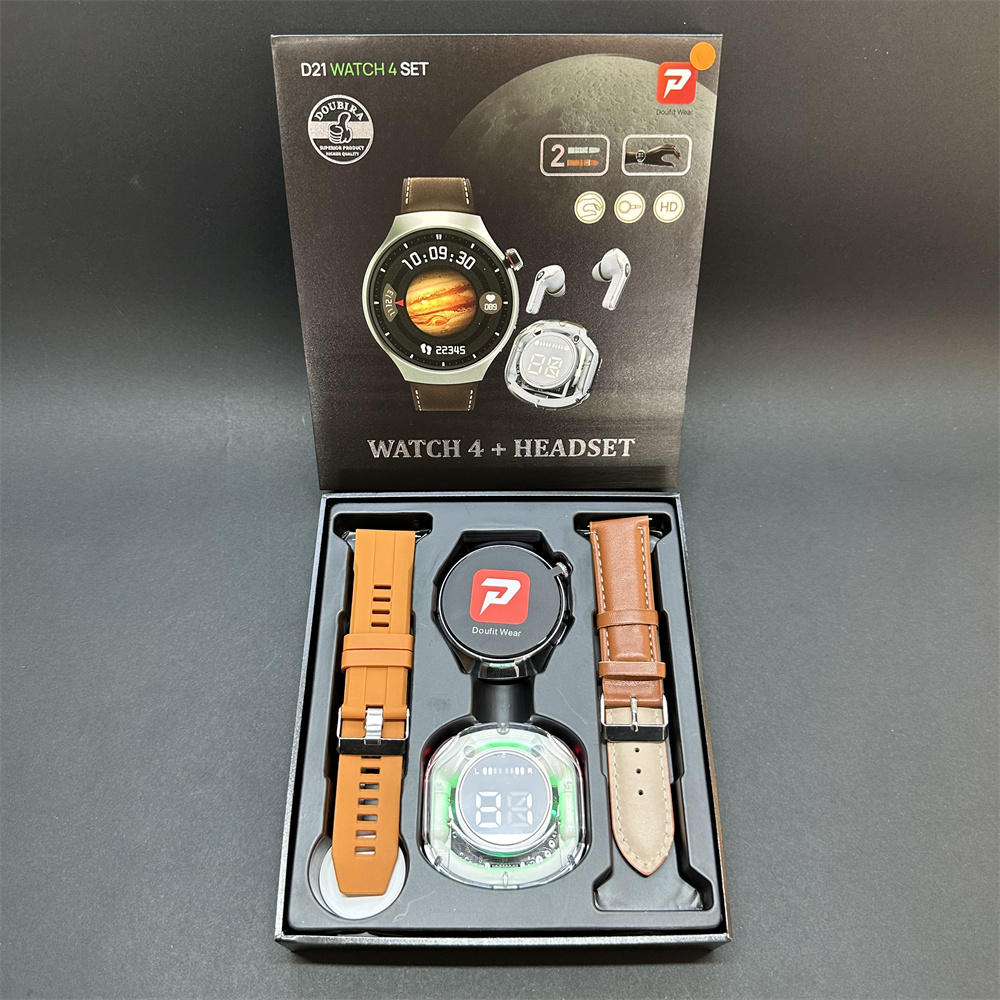 Smartwatch 4 set +casti bluetooth +2 curele [2]