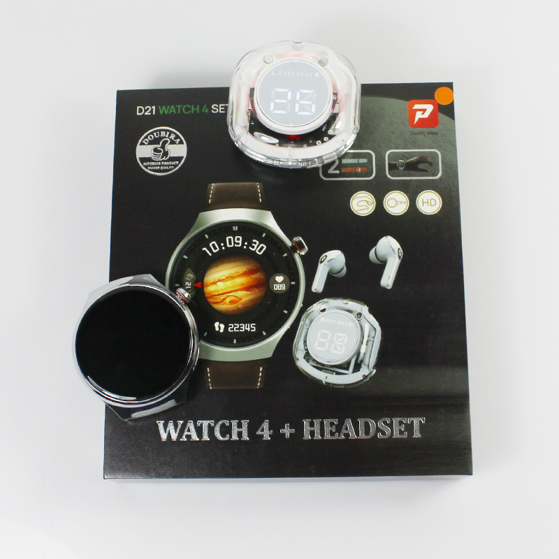 Smartwatch 4 set +casti bluetooth +2 curele [3]