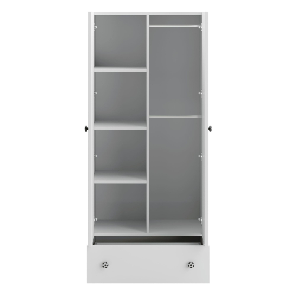 White cupboard with handle football [2]