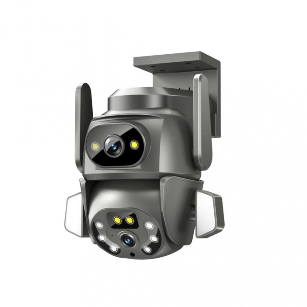 XO CR04 - Camera IP Wi-Fi, 4MP de exterior, NightVision, LED Infrarosu + Alb, Robot, Interfata Multilingva, [4]