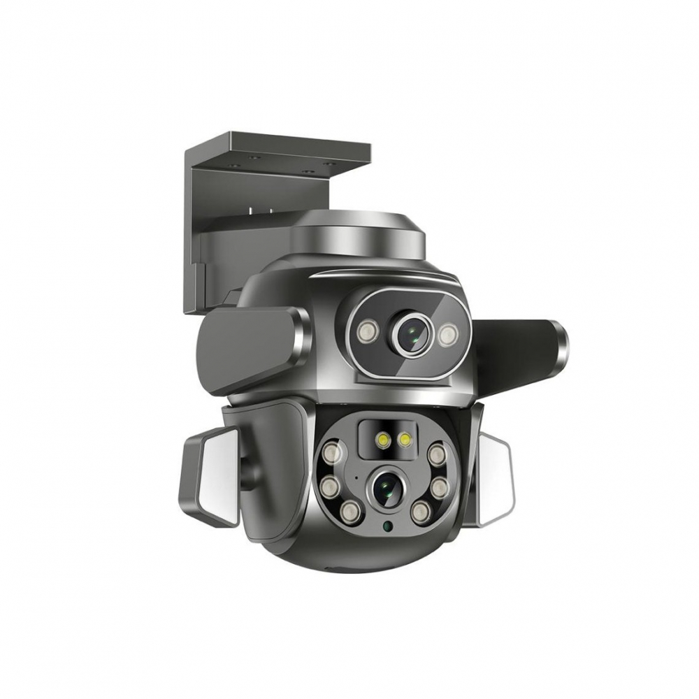 XO CR04 - Camera IP Wi-Fi, 4MP de exterior, NightVision, LED Infrarosu + Alb, Robot, Interfata Multilingva, [3]