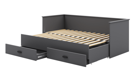 Youth bed's - Bed HELIOS 200x160 grey without mattresses