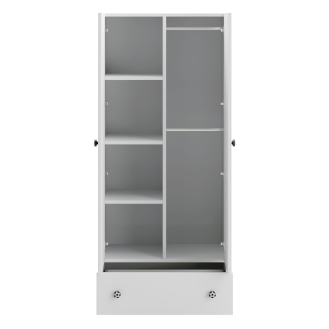 White cupboard with handle football [1]