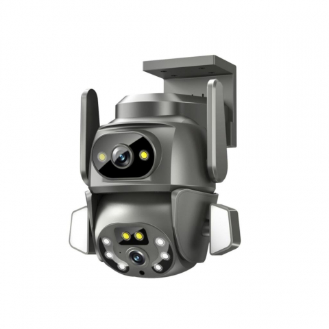 XO CR04 - Camera IP Wi-Fi, 4MP de exterior, NightVision, LED Infrarosu + Alb, Robot, Interfata Multilingva, [3]