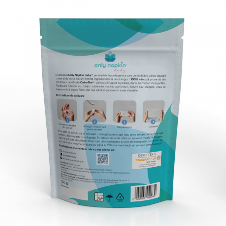 Șervețele comprimate hipoalergenice, 200 bucați, Only Napkin Baby - Only Napkin [2]