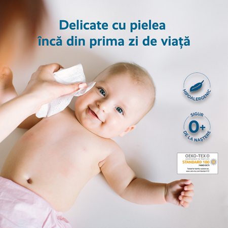 Șervețele comprimate hipoalergenice, 50 bucați, Only Napkin Baby [3]