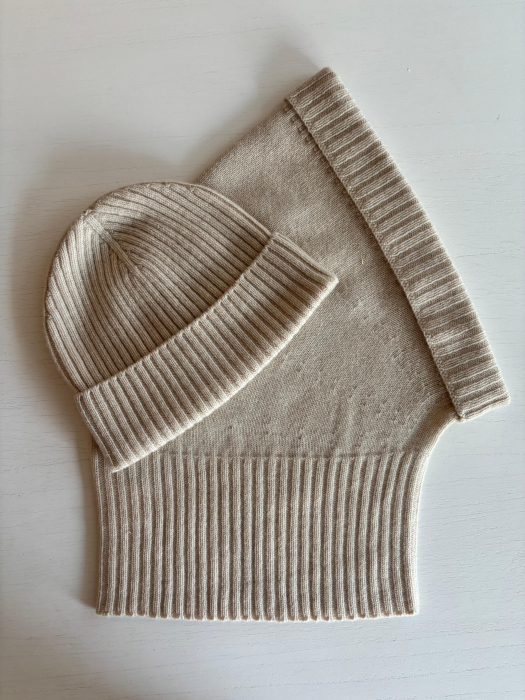 Balaclava Bej din 100% casmir [2]
