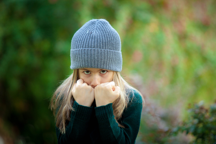 Căciulă Rib gri din cașmir pentru copii [4]