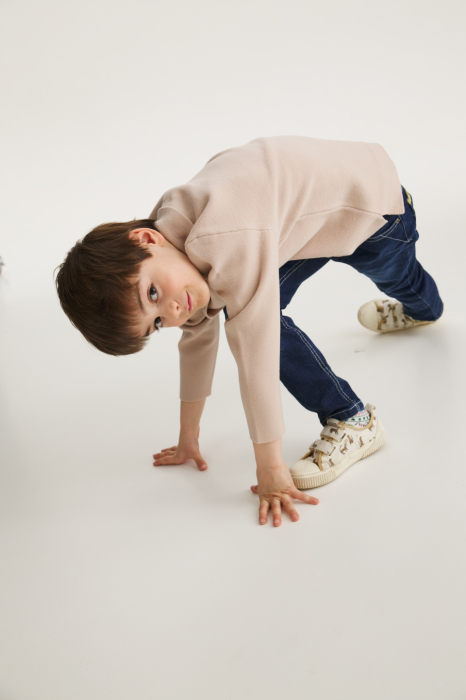 Cămașă Milo bej din lână merinos [3]