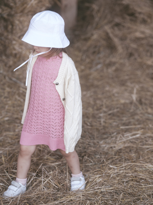 Cardigan Nostalgia Alb din lână merinos [3]